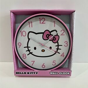 Hello Kitty Pink and White Clock